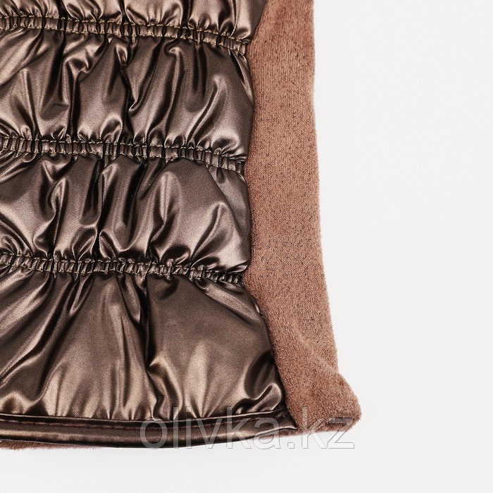 Перчатки женские, безразмерные, с утеплителем, цвет коричневый - фото 2 - id-p113237781