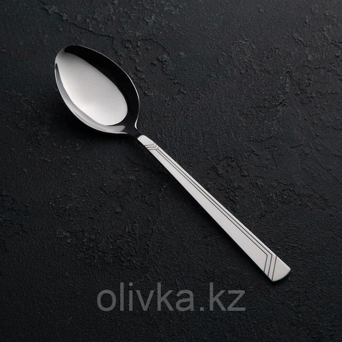 Ложка столовая «Аппетит», толщина 2 мм, цвет серебряный