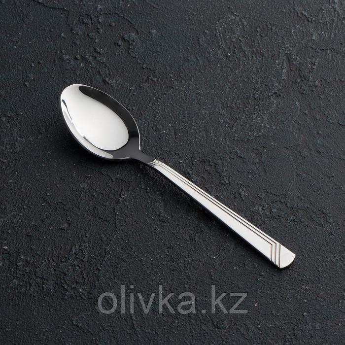 Ложка чайная «Аппетит», толщина 2 мм, цвет серебряный - фото 1 - id-p113243216