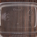 Набор одноразовых контейнеров с крышкой, 350 мл, 10,8×8,2×7 см, 10 шт, цвет прозрачный, фото 4