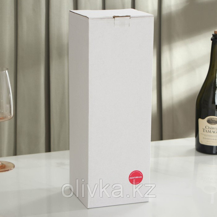 Набор для вина Доляна, 6 предметов: кейс для бутылки, каплеуловитель, штопор, пробка, кольцо, нож для фольги - фото 6 - id-p113242276