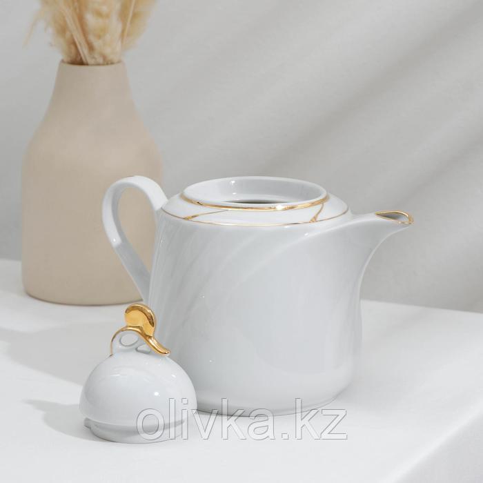 Сервиз чайный «Бомонд», 14 предметов: чайник 1 л, 6 чашек 220 мл, 6 блюдец d=14 cм, сахарница 400 мл - фото 5 - id-p113245115
