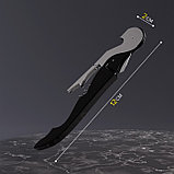 Штопор-открывашка универсальная Доляна, 12 см, цвет чёрный, фото 3