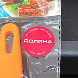 Нож для пиццы и теста Доляна «Оранж», 19 см, ребристый, цвет оранжевый, фото 5