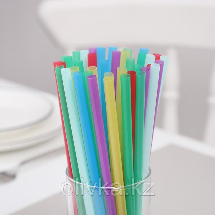 Трубочки одноразовые для коктейля Доляна Fresh, 0,7×21 см, 250 шт, цвет микс - фото 2 - id-p113245156