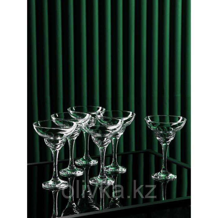 Набор стеклянных бокалов для маргариты Bistro, 280 мл, 6 шт - фото 1 - id-p113242391