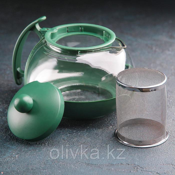 Чайник стеклянный заварочный «Фантазия», 750 мл, с металлическим ситом, цвет МИКС - фото 2 - id-p113242398