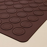 Силиконовый коврик для макаронс Доляна «Ронд», 39×29 см, цвет МИКС, фото 3