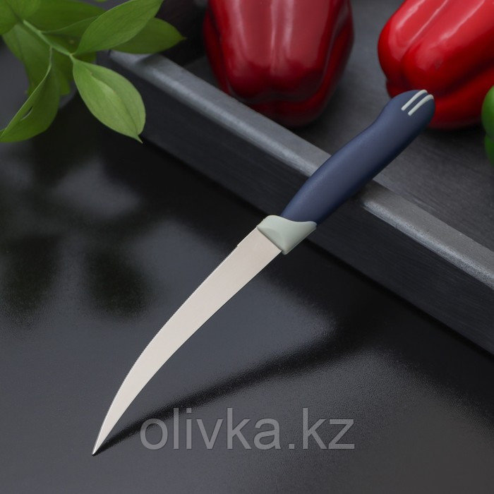 Нож кухонный Доляна «Страйп», зубчатое лезвие 11,5 см - фото 2 - id-p113245226