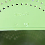 Дуршлаг на кастрюлю, d=28 см, цвет зелёный, фото 5