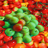 Клеёнка столовая ПВХ Доляна «Сочные фрукты», ширина 137 см, рулон 30 метров, фото 2