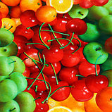 Клеёнка столовая ПВХ Доляна «Сочные фрукты», ширина 137 см, рулон 30 метров, фото 4