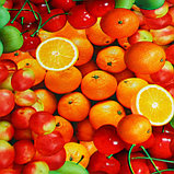 Клеёнка столовая ПВХ Доляна «Сочные фрукты», ширина 137 см, рулон 30 метров, фото 5