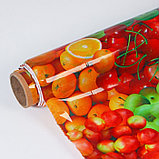 Клеёнка столовая ПВХ Доляна «Сочные фрукты», ширина 137 см, рулон 30 метров, фото 6