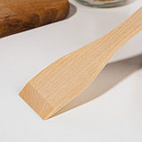 Лопатка деревянная 210х45х4 мм "Берёза ЛЮКС" в евро-слоте, фото 2