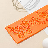 Силиконовый коврик для айсинга Доляна «Бабочки», 19×6 см, цвет МИКС, фото 2