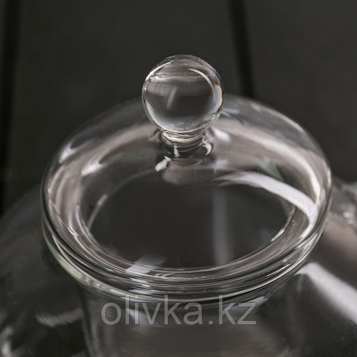 Чайник заварочный со стеклянным ситом, 1 л - фото 5 - id-p113243412