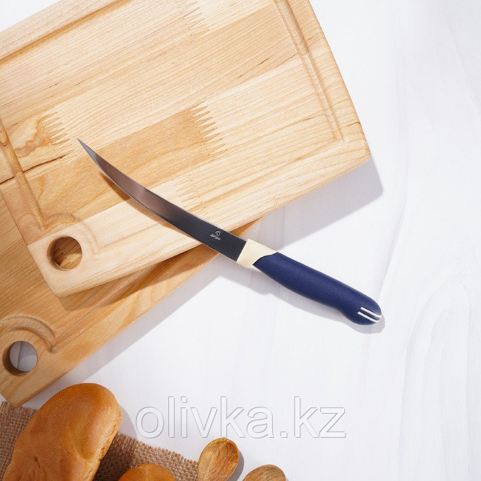 Нож кухонный Доляна «Страйп», гладкое лезвие 11,5 см - фото 6 - id-p113252564