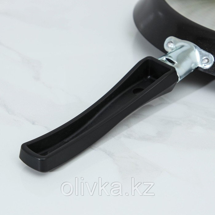 Сковорода блинная PROMO, d=22 см, пластиковая ручка, антипригарное покрытие, цвет чёрный - фото 5 - id-p113244381