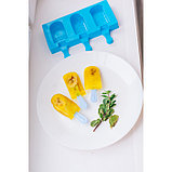 Форма силиконовая для мороженого «Эскимо со сладостями», 19,5×17,7 см, 3 ячейки (7×4,2 см), цвет МИКС, фото 7