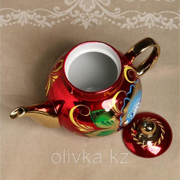 Набор «Васильки», рюмка, 3 предмета, самовар 3 л, заварочный чайник 0,7 л, поднос - фото 8 - id-p113250795