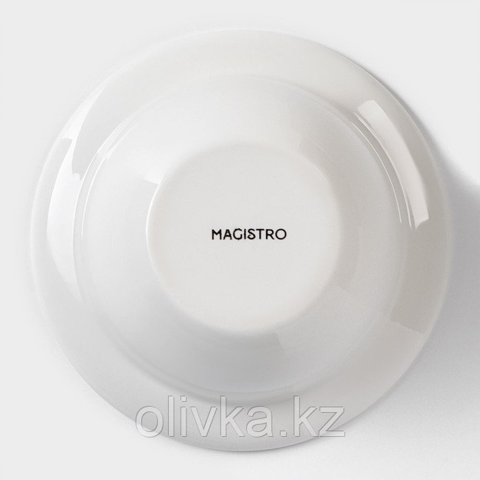 Салатник фарфоровый Magistro «Бланш», d=15,3 см, цвет белый - фото 4 - id-p113253455