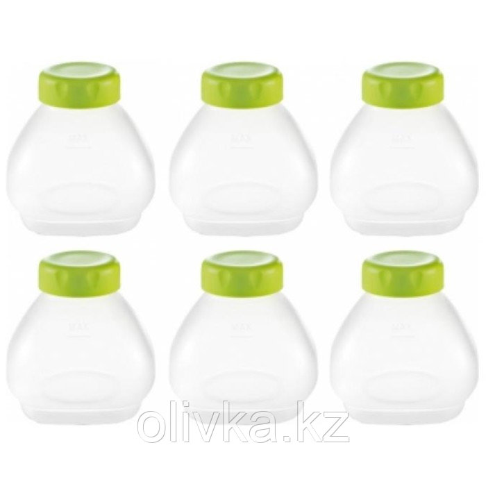 Набор бутылочек для питьевого йогурта Tefal Multidelice, 6 шт