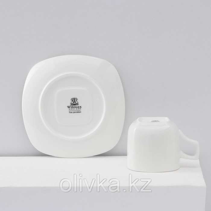 Сервиз фарфоровый чайный Wilmax Ilona, 12 предметов: 6 чашек 200 мл, 6 блюдец, цвет белый - фото 6 - id-p113256141