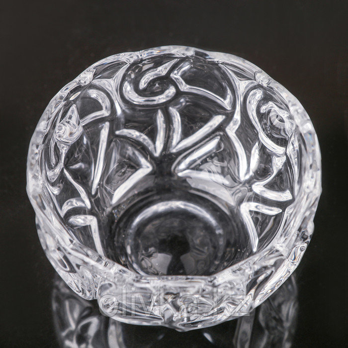 Сахарница стеклянная с крышкой «Изгибы», 260 мл, 10,5×11,5 см - фото 2 - id-p113252626