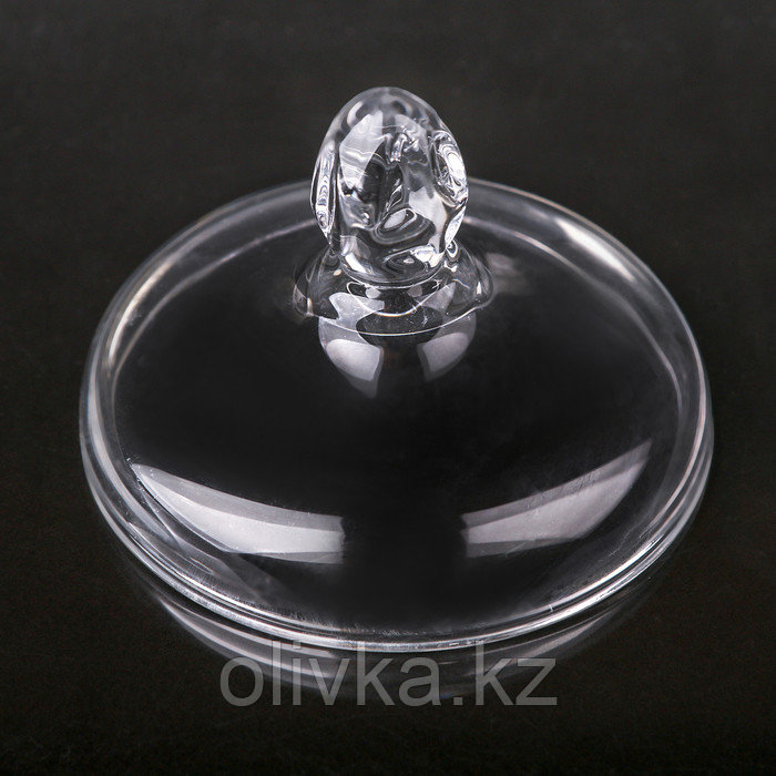 Сахарница стеклянная с крышкой «Изгибы», 260 мл, 10,5×11,5 см - фото 4 - id-p113252626