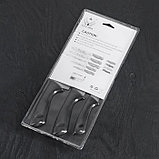 Набор кухонных ножей «Энеолит», 3 предмета: лезвие 8,5 см, 15 см, 17 см, цвет чёрный, фото 4