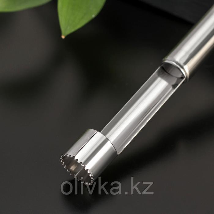 Нож для сердцевины Доляна «Металлик», 21 см, цвет серебряный - фото 2 - id-p113248236