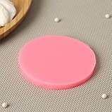 Силиконовый молд Доляна «Бант», d=8,5 см, цвет розовый, фото 4