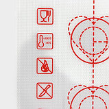 Силиконовый коврик для макаронс армированный Доляна, 29,3×26 см, фото 3