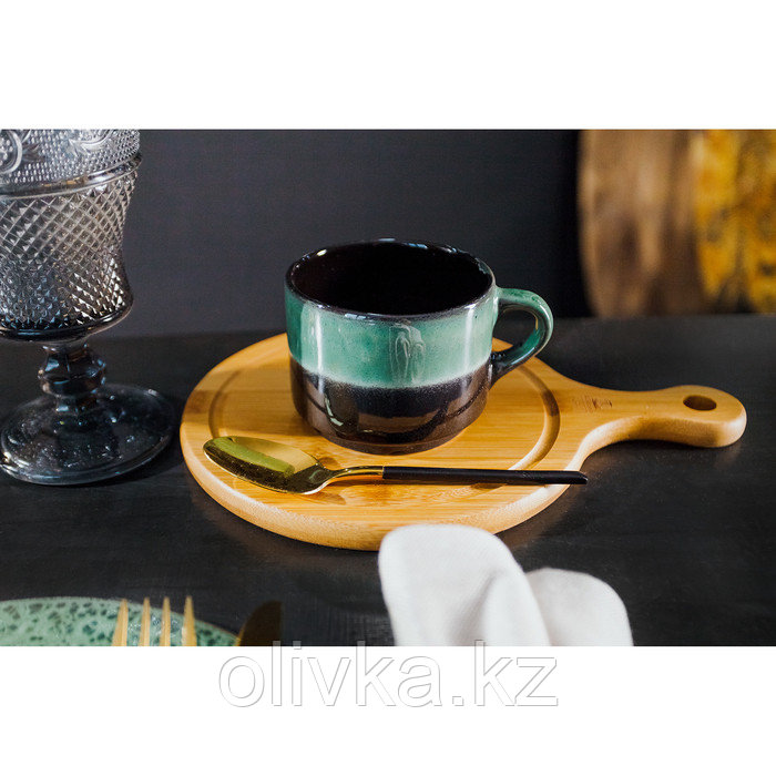 Чайная пара Verde notte, чашка 200 мл, блюдце d=15,5 см - фото 7 - id-p113254352