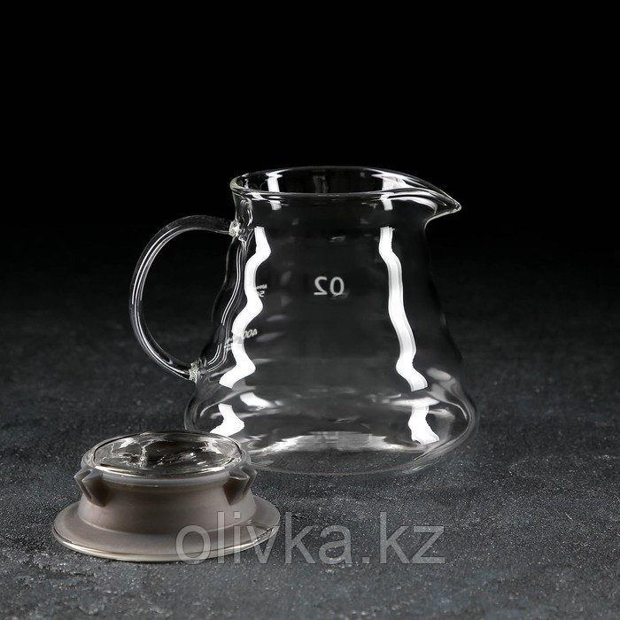 Чайник стеклянный заварочный с крышкой «Бриз», 500 мл - фото 5 - id-p113255240