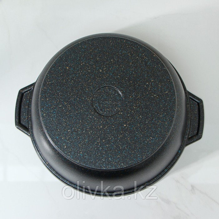 Кастрюля-жаровня Granit ultra, 4 л, стеклянная крышка, антипригарное покрытие, цвет чёрный - фото 3 - id-p113252656