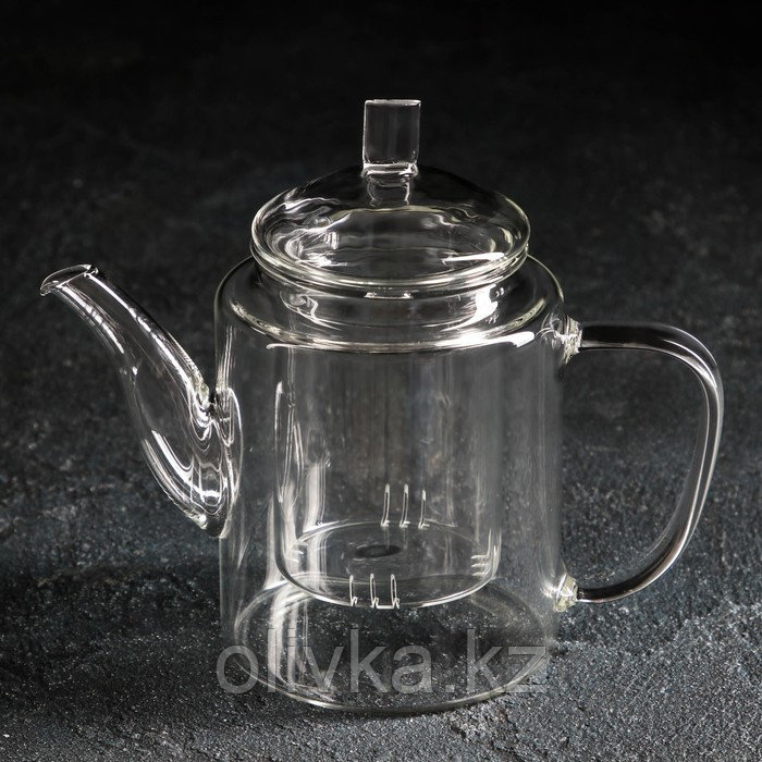 Чайник заварочный со стеклянным ситом «Густав», 400 мл - фото 1 - id-p113243493