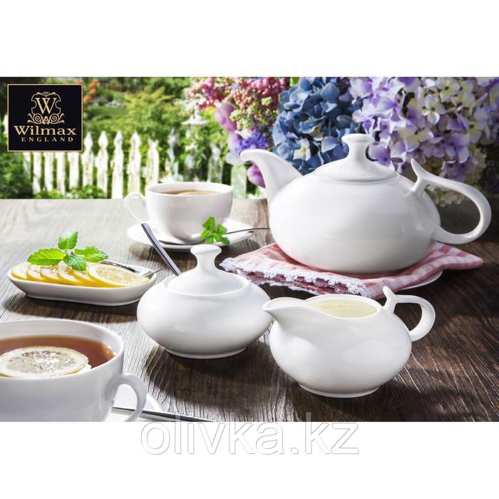 Чайная пара фарфоровая Wilmax Olivia, 2 предмета: чашка 250 мл, блюдце d=15 см, цвет белый - фото 5 - id-p113244482