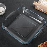 Набор квадратной посуды из жаропрочного стекла для запекания Borcam, 2 предмета: 3,2 л, 1,95 л, фото 2
