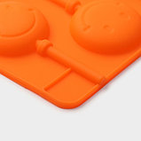 Форма силиконовая для леденцов Доляна «Смайл», 24×9,5 см, 6 ячеек (d=4 см), с палочками, цвет МИКС, фото 3