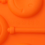 Форма силиконовая для леденцов Доляна «Смайл», 24×9,5 см, 6 ячеек (d=4 см), с палочками, цвет МИКС, фото 5
