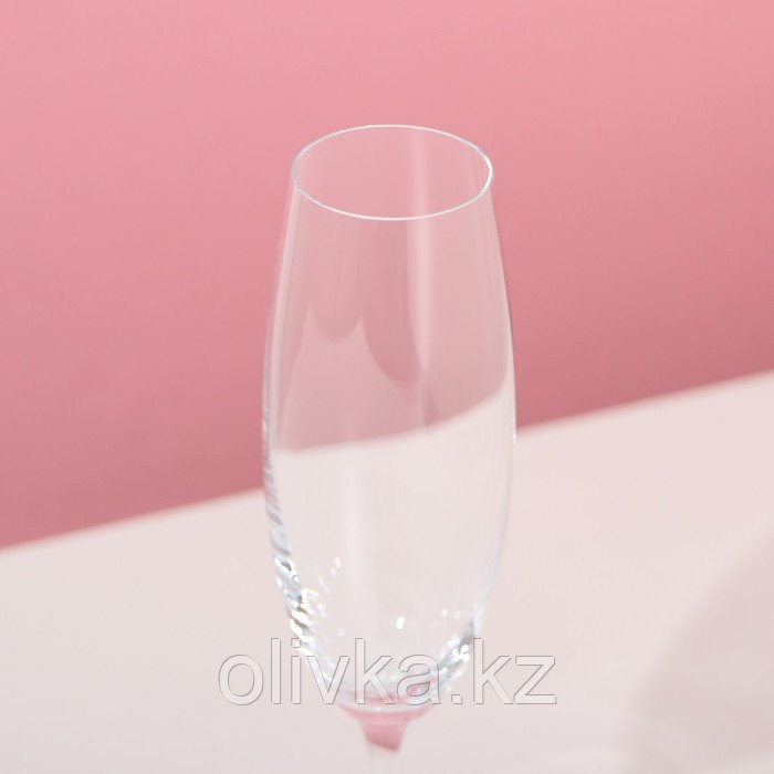 Набор бокалов для шампанского «Лара», 220 мл, 6 шт - фото 3 - id-p113251777