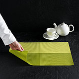 Салфетка сервировочная на стол «Настроение», 45×30 см, цвет зелёный, фото 4