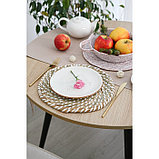 Салфетка сервировочная на стол Доляна «Солнце», d=30 см, цвет белый, фото 5