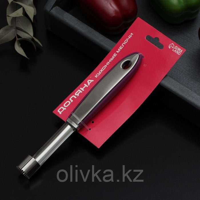 Нож для сердцевины Доляна Blаde, 21 см, ручка sоft-tоuch, цвет фиолетовый - фото 3 - id-p113260454