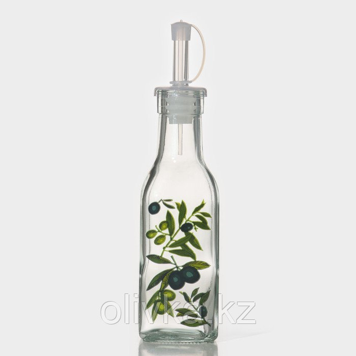 Бутыль стеклянная для соусов и масла Доляна «Олива», 200 мл, 4,5×19 см - фото 2 - id-p113258739