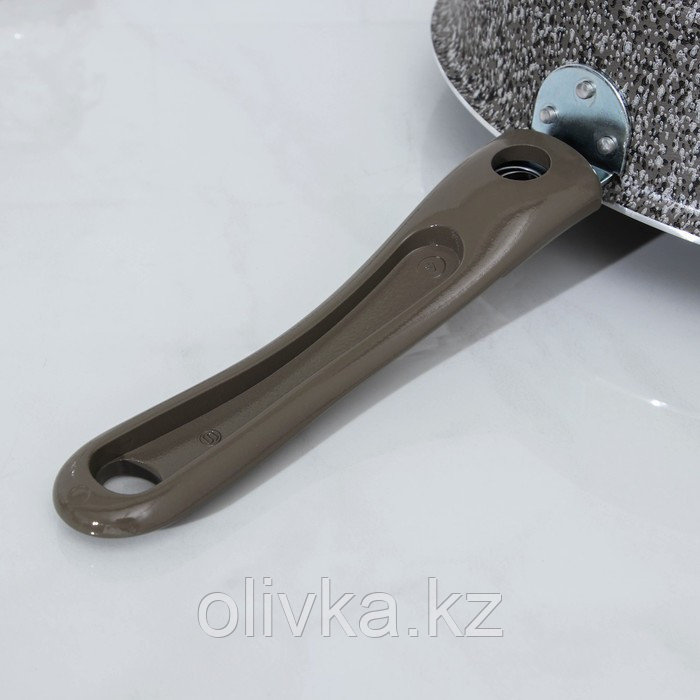 Сотейник Onyx, d=24 см, стеклянная крышка, съёмная ручка, антипригарное покрытие, цвет серый - фото 5 - id-p113243561