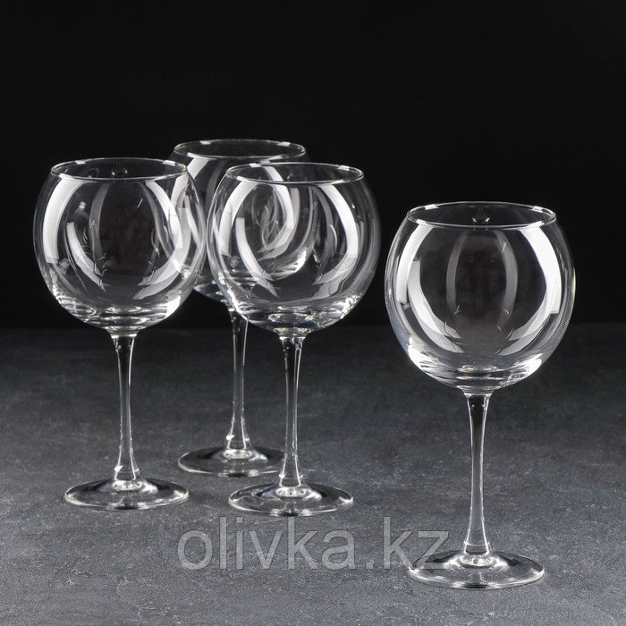 Набор стеклянных бокалов для вина «Время дегустаций. Бургундия», 650 мл, 4 шт - фото 1 - id-p113263065