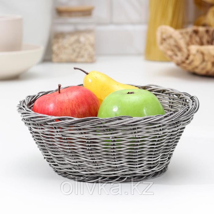 Корзинка для фруктов и хлеба Доляна «Сеновал», 20×20×8 см - фото 3 - id-p113254461